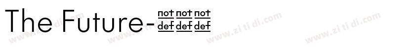 The Future字体转换